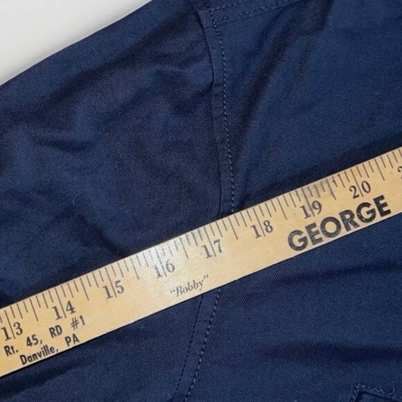 Tommy Hilfiger Battle Jacket with Chenille Logo, Size M Blue Patch Shirt - Picture 5 of 7